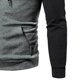 thumbnail image 2 of Blusa con capucha de manga larga para hombre, informal, a la moda, con colores a juego, sudadera deportiva con capucha, blusa de poliéster para hombre, 2 of 3