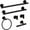 Matte Black, variant on Cfowner 6 Piece Wall Mount Towel Rack Set, Bathroom Stainless Steel Set, Wall Mounted Robe Hook for Home & Office, Matte Black
