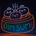 thumbnail image 2 of C-craft Dim Sum Chinese Food Neon Sign Wall Art Led Light Decorations, 2 of 4
