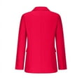 thumbnail image 5 of SDNall Light Weight Blazer for Women Fall Bussiness Casual Blazers Open Front Long Sleeve Work Office Blazer Jacket with Shoulder Pads Fall Fall Clothing Sizes:S-3XL, 5 of 9