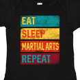 thumbnail image 4 of Inktastic Eat Sleep Martial Arts Repeat Boys or Girls Baby Bodysuit, 4 of 5