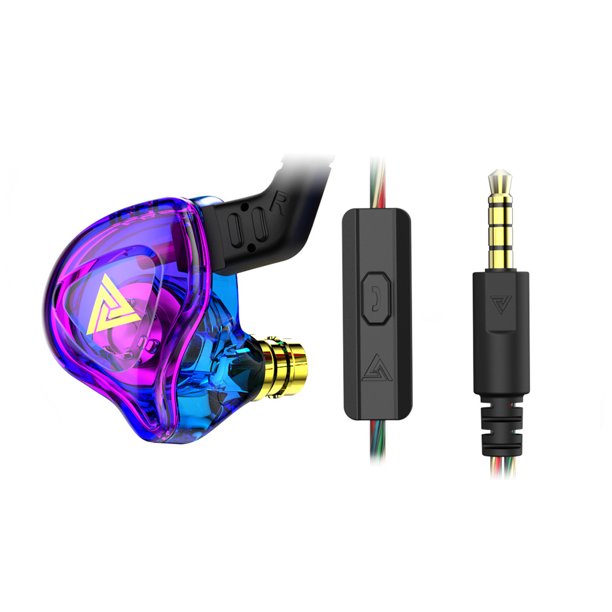Injueey Auriculares intrauditivos con cable HIFI de 3,5mm, tapones para los oídos de silicona, auriculares con micrófono, auriculares Teléfono y Comunicación Vistoso