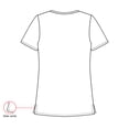 thumbnail image 7 of HeedFit Women’s Snap Front Scrub Top, V-Neck, 3 Pockets, Short Sleeve, m, Hot Pink, 7 of 7