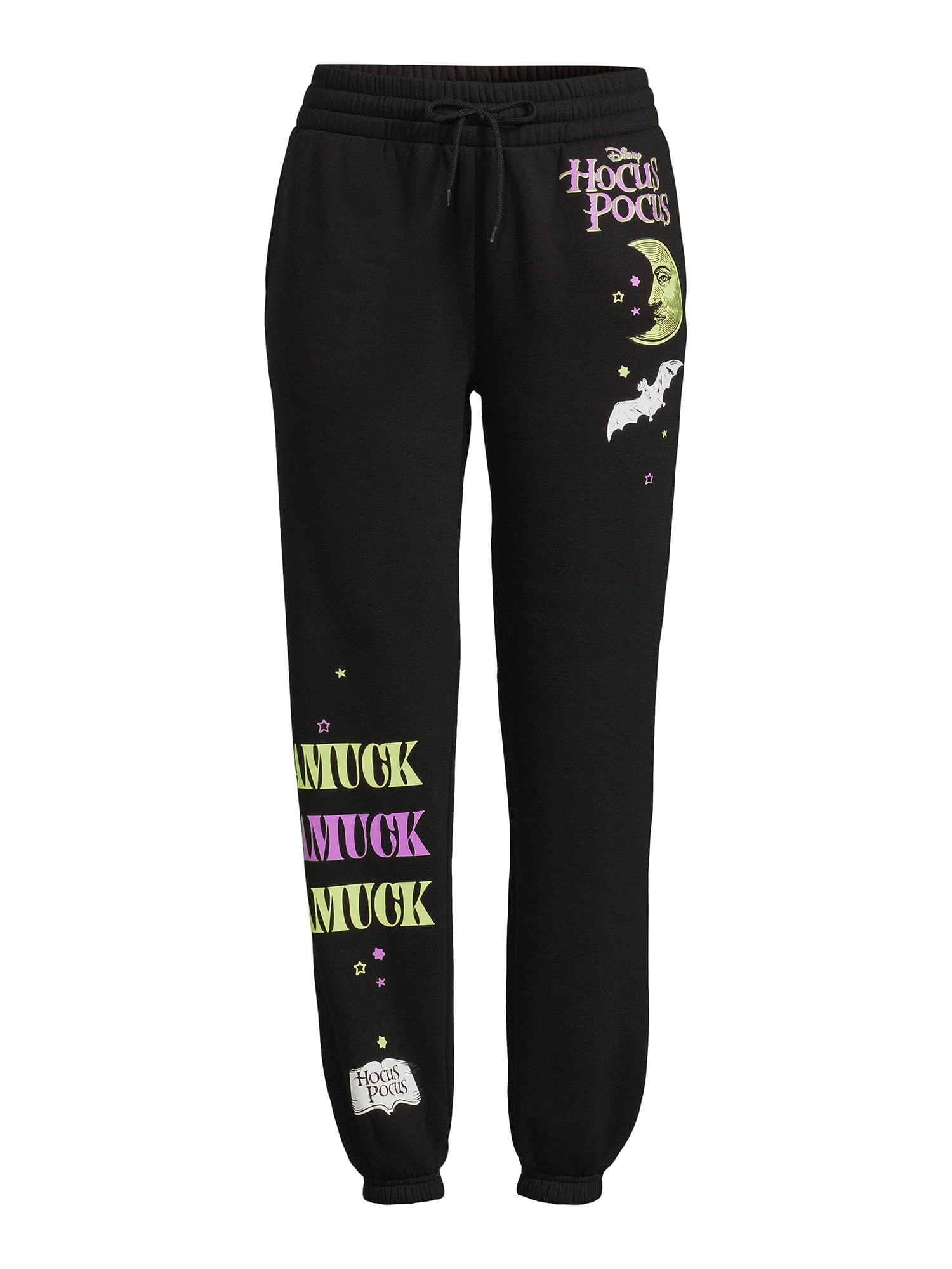 Disney Hocus Pocus Juniors' Graphic Jogger Pants, 28” Inseam, Sizes XS-XXXL