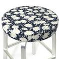 thumbnail image 3 of Daiia Daisies Flowers Stool Covers Round,Round Bar Stool Covers Waterproof Bar Chair Covers Washable Stool Cushion Slipcover for 12-14 Inch Chair-13 inch, 3 of 7