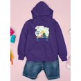 thumbnail image 3 of Nice Day Girl With Birds Hoodie Juniors -Image by Shutterstock,  Large, 3 of 4