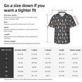 thumbnail image 5 of Sikiie Garden Gnomes Print Men's Hawaiian Shirt, Summer Beach Button Pocket Short Sleeve T-Shirt,X-Large, 5 of 7