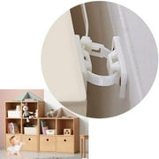 Furniture Straps (12 Pack) Baby Proofing Anti Tip Furniture Anchors Kit, Cabinet Wall Anchors Protect Toddler and Pet from Falling Furniture, Adjustable Child Safety Straps Earthquake Resistant