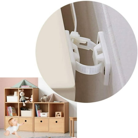 Furniture Straps (12 Pack) Baby Proofing Anti Tip Furniture Anchors Kit, Cabinet Wall Anchors Protect Toddler and Pet from Falling Furniture, Adjustable Child Safety Straps Earthquake Resistant