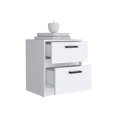 thumbnail image 2 of Tuhome Trivor 2-Drawer Nightstand with Spacious Storage, Modern Bedside Table with Handles, 2 of 7