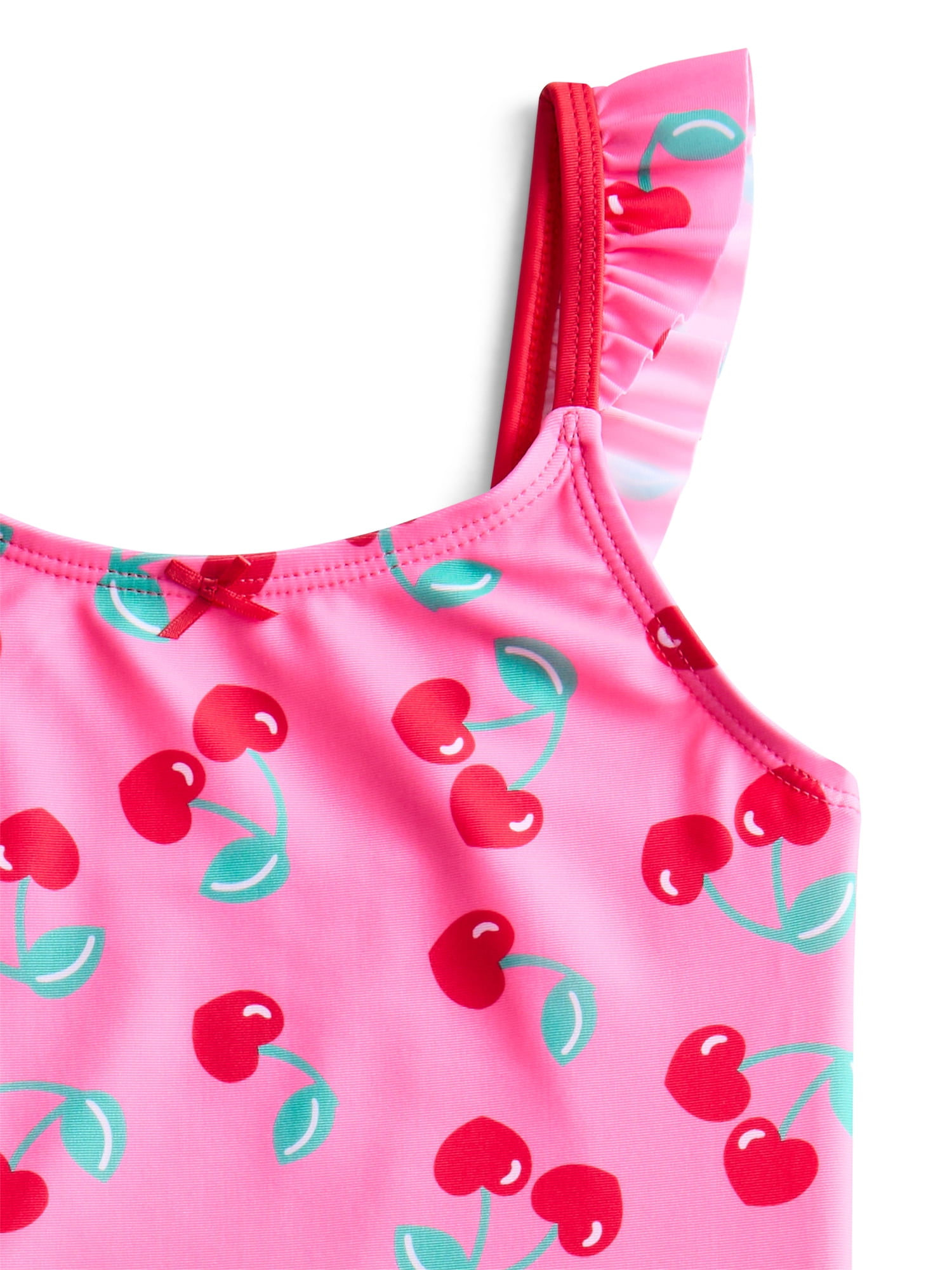 Wonder Nation Girls Ruffle Tankini Swimsuit, 2-Piece, Sizes 4-18