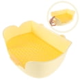 thumbnail image 1 of OULII Bunny Litter Pan Plastic Yellow For Rabbit Pet Cage 1Pcs, 1 of 7
