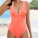 thumbnail image 5 of MKLEKYY Trajes De Baño Women Swimwear Sexy Swimsuit Push Up High Waisted Bathing Suit Training Swimwear Bathing Sport Control Swimsuit, 5 of 6