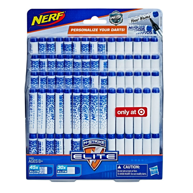 Dyrt strømper dump NERF N-Strike Elite 75 Count Personalized Dart Refill - Walmart.com