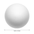 thumbnail image 4 of GOOHOCHY Bola de espuma blanca para bricolaje, esfera redonda de espuma, bola de decoración artesanal, bola en blanco, 4 of 7