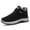 Black, variant on Xmyrz Mens Waterproof Snow Boots Weekend Resistant Vogue Cozy Coldproof Hook Loop Wide Calf Boots Winter Boots Mens Shoes