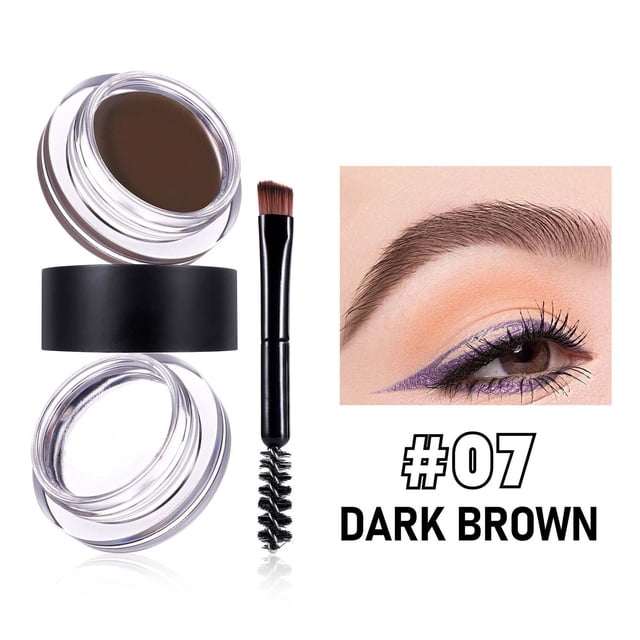 Crema y Cera para Cejas 2 En 1, Resistente Al Agua y de Larga Duración | Crema para Cejas de 8 Colores (4,3 G + 4,3 G) | Resistente Al Sudor y de Aspecto Natural | Suave para Pieles Sensibles | Prese
