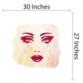 thumbnail image 4 of Girly Wall Decals for Girls Bedroom - Female Face on Watercolor Background Girl DIY & Creativity Boy Girl Bedroom Wall Sticker - Size: 30 In x 27 In, 4 of 5