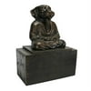 Design Toscano Spirit of Zen: Meditating Dog Cast Iron Bookend: Set of Two