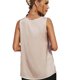 thumbnail image 5 of Camiseta sin mangas de satén con cuello en V para mujer, chaleco sin mangas de verano de Color puro holgado para uso diario, 5 of 6