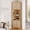 Natural, variant on VEANERWOOD Rattan 67" Tall Corner Storage Cabinet, Corner Shelf Stand Storage Rack for Living Room, Home Office, Kitchen, Small Space,Black