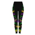 thumbnail image 4 of Oksale Plus Size Yoga Pants for Women Mardi Gras Holiday Leggings Cute Graphic Tights Stretchy High Waisted Jeggings Multicolor S, 4 of 10