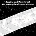 thumbnail image 5 of Unique Bargains Front Fender Arrow Sticker Decoration Motorcycle Warning Reflective Tape Waterproof Pet Reflective Material Material White 1 Pcs 34 cm x 5.5 cm, 5 of 6