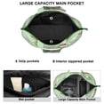 thumbnail image 5 of Frog Nature Travel Tote, Forest Green Frog Cartoon Print Weekender Duffel Bag, Plant and Flower Pattern Multipurpose Bag for Women, 5 of 5