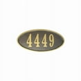 thumbnail image 3 of Claremont Oval Cast Aluminum Bronze With Gold Border Address Plaque, 3 of 3