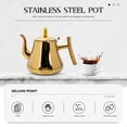 thumbnail image 2 of Stainless Steel Teapot Coffee Electric Kettle with Infuser Gooseneck Pod Maker Golden, 2 of 6