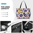 thumbnail image 3 of Xecao record rock Skull star for versatile beach bag for women includes zipper pockets and waterproof material, ideal for vacations and adventures., 3 of 7