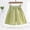 Green, variant on Amidoa Solid Color Girl Shorts Elastic Waist Wide Leg Casual Summer Shorts,Green,12-13Years
