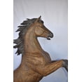 thumbnail image 4 of Nifao Giant and Incredibly Detailed Rearing Horse Bronze Statue – Garden Outdoor Decor Sculpture, 49"L x 27"W x 73"H, 4 of 11