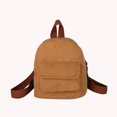 thumbnail image 4 of Mochila Pana para Mujer Libros Informal Retro para Estudiantes para Viajes Escolares (marrón), 4 of 9
