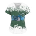 thumbnail image 4 of Uniforme de Enfermería de Navidad para mujer, blusa de trabajo, camiseta de manga corta con cuello en V, ropa de enfermería, Tops de túnica para enfermeras, 4 of 5