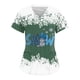 thumbnail image 4 of Uniforme de Enfermería de Navidad para mujer, blusa de trabajo, camiseta de manga corta con cuello en V, ropa de enfermería, Tops de túnica para enfermeras, 4 of 5