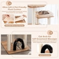 thumbnail image 6 of Gymax Cat Tree Cat Tower Cat Condo w/Platform Scratching Posts for Indoor Cats Beige, 6 of 9