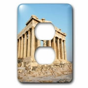 3dRose Parthenon, Ancient Architecture, Acropolis, Athens, Greece - EU12 PRI0107 - Prisma - 2 Plug Outlet Cover (lsp_81845_6)
