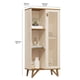 thumbnail image 5 of Armario Moderno Moveis Neón Con Estante Interno Y Patas De Madera Color Beige, 5 of 5