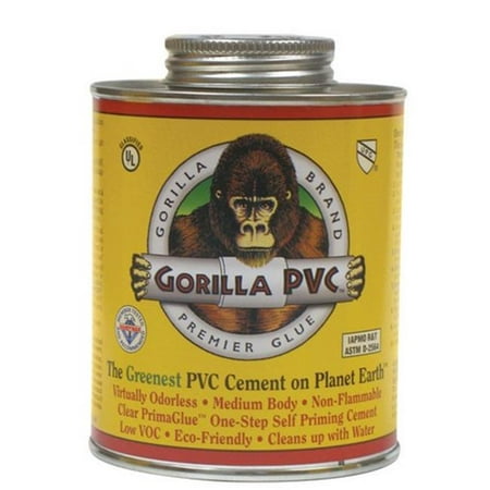 Gorilla PVC  PrimaGlue  Clear  Primer and Cement  For PVC 16