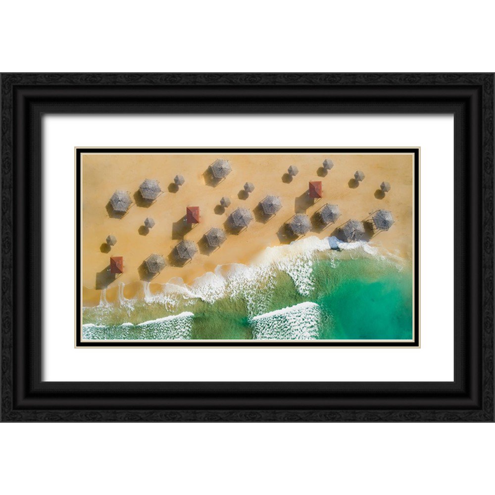 Hassan Wisam 14x10 Black Ornate Wood Framed with Double Matting Museum Art Print Titled - AM-PM