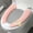Pink, variant on Giyblacko Toilet MatSoft Bathroom Padded Toilet Seat Stretchable Fibres Easy To Fit Cushioned Cover Comfortable And Washable Toilet Seat