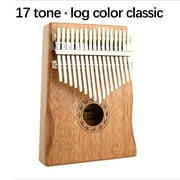 EQWLJWE Kalimba Thumb Piano 17 Keys, Portable Mbira Finger Piano with Waterproof Protective Case, Tune Hammer and Study Instruction, Musical Instrument Gifts for Kids Adults Beginners Professional