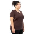 thumbnail image 3 of Athletic Works Women's and Women's Plus Core Active V-Neck T-Shirt, Sizes XS-4X, 3 of 6