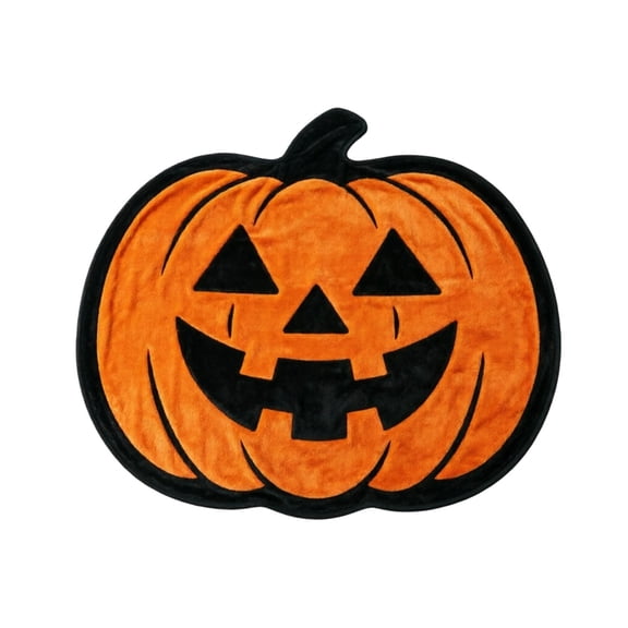 Spooky Pumpkin Print Throw Blanket with Soft Flannel Fabric and Cozy Warm Touch for Couch Sofa Bed Living Room Travel Spooky Season Fall Festival Home Decor (Small-3)