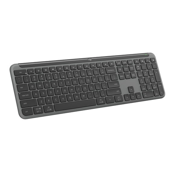 Logitech Signature Slim K950, clavier sans fil, design élégant, saisie sur plusieurs dispositifs, frappe discrète, Bluetooth - Graphite