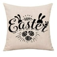 thumbnail image 1 of Wovilon Pillows Throw Pillows Easter Day Linen Pillowcase For Home Decoration 18X18 Inches, 1 of 4