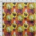 thumbnail image 4 of oneOone Silk Tabby Orange Fabric Halloween Fabric For Sewing Printed Craft Fabric By The Yard 42 Inch Wide, 4 of 4