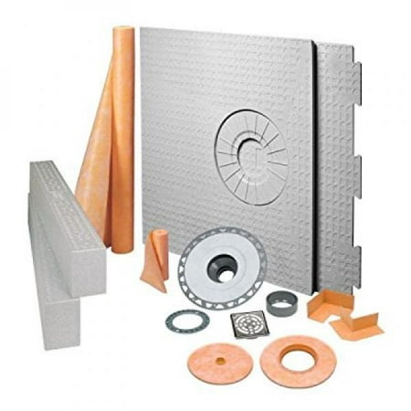 18 Inch Drain Pipe - Schluter Kerdi 32-Inch X 60-Inch Shower Kit with Center Stainless Steel PVC Drain