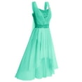 thumbnail image 2 of IBTOM CASTLE Women Sleeveless Sequin Elegant Lyrical Dance Long Dress Ballet Flowy Chiffon Mesh Tulle Skirt Dance Wear M Green, 2 of 8